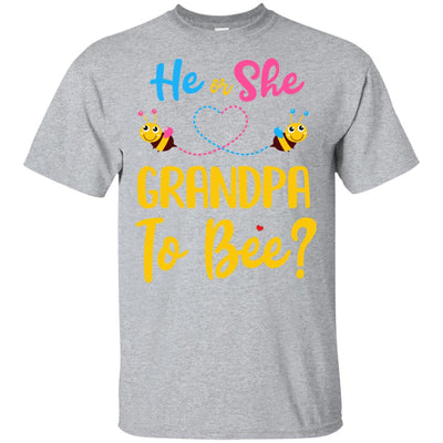 Gender Reveal Pink Blue What Will It Bee He Or She Grandpa T-Shirt & Hoodie | Teecentury.com