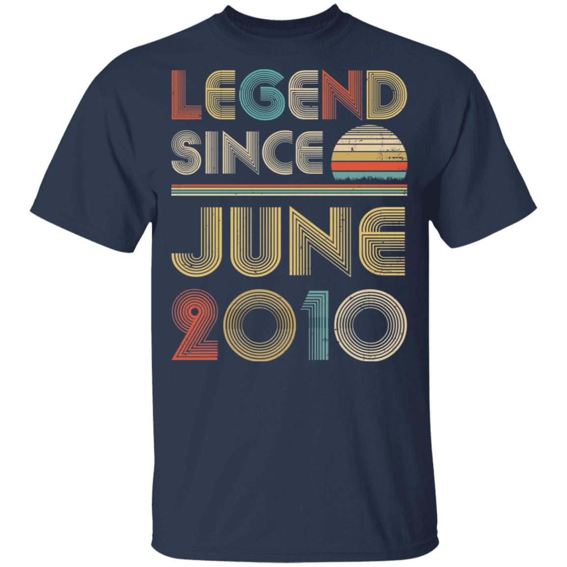 Legend Since June 2010 Vintage 12th Birthday Gifts Youth Youth Shirt | Teecentury.com