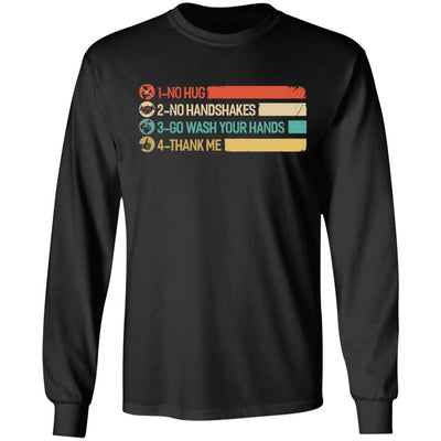 Not A Hugger No Hugs No Handshakes Go Wash Your Hands T-Shirt & Hoodie | Teecentury.com