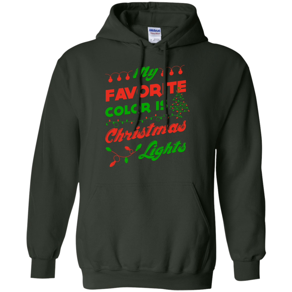 My favorite color is Christmas light T-Shirt & Hoodie | Teecentury.com