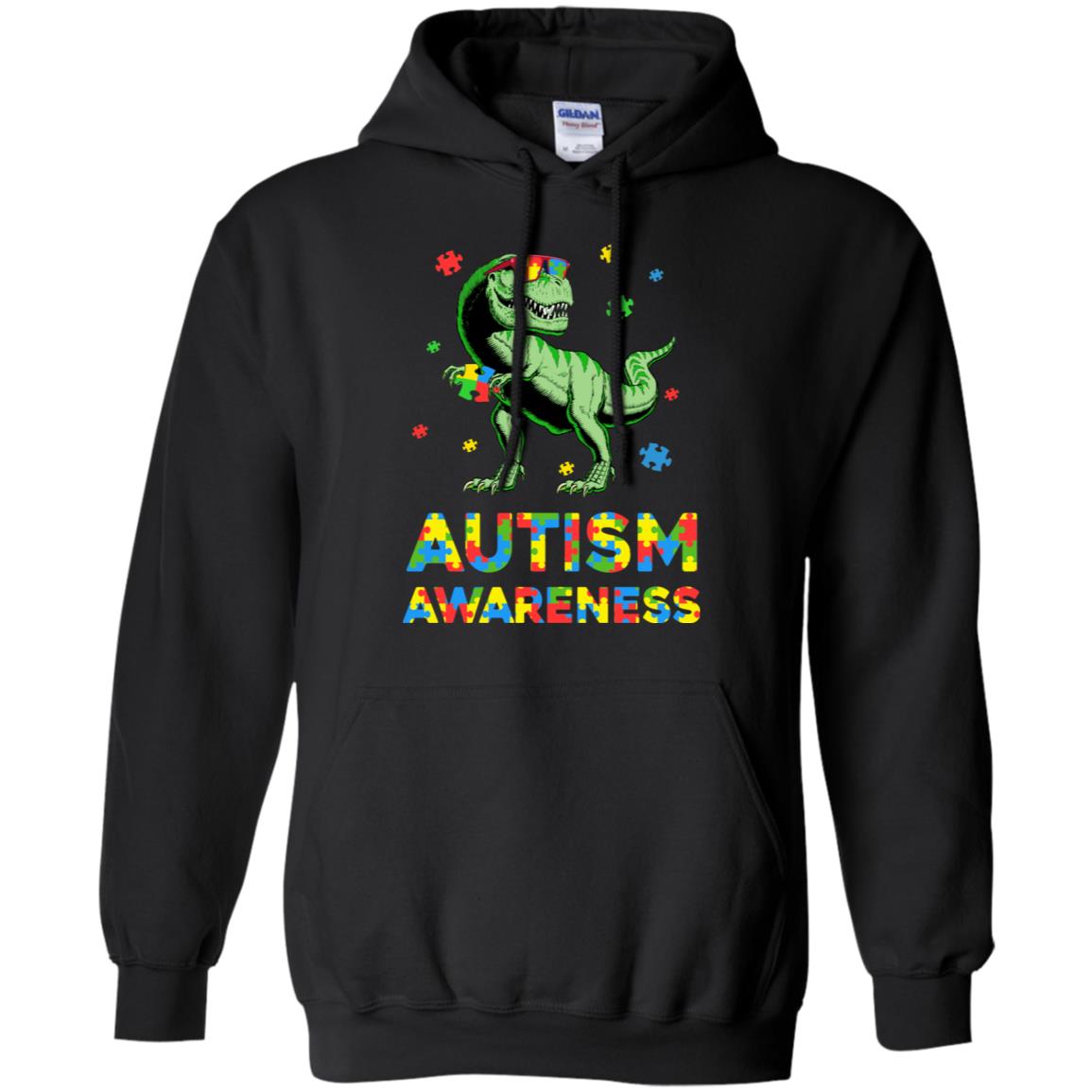 Dinosaur Puzzle Autism Awareness For Boys Girls T-Shirt & Hoodie | Teecentury.com