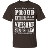 I'm a proud father-in-law of a freaking awesome son-in-law T-Shirt & Hoodie | Teecentury.com