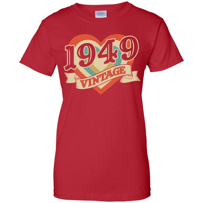 Vintage Retro Classic Heart Made In 1949 73th Birthday T-Shirt & Tank Top | Teecentury.com