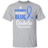 In November We Wear Blue Diabetes Awareness T-Shirt & Hoodie | Teecentury.com
