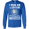 I Run On Caffeine Pitbulls And Cuss Words T-Shirt & Hoodie | Teecentury.com