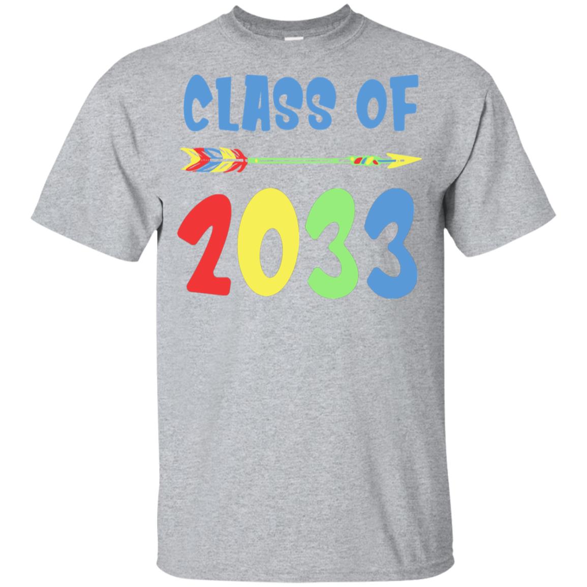 Class Of 2033 Grow With Me Pre-K First Day Of School Youth Youth Shirt | Teecentury.com