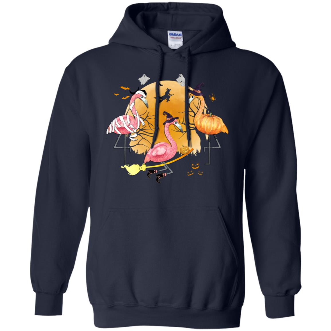 Flamingo Lover Funny Pumpkin Halloween Party T-Shirt & Hoodie | Teecentury.com