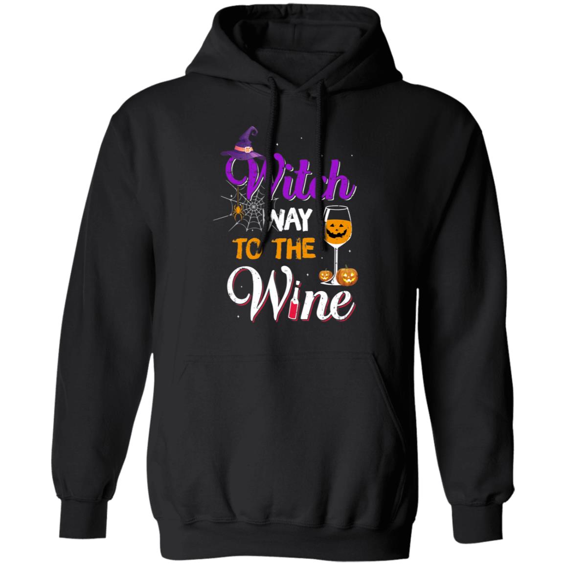 Witch Way To The Wine Funny Wine Halloween Gifts T-Shirt & Tank Top | Teecentury.com