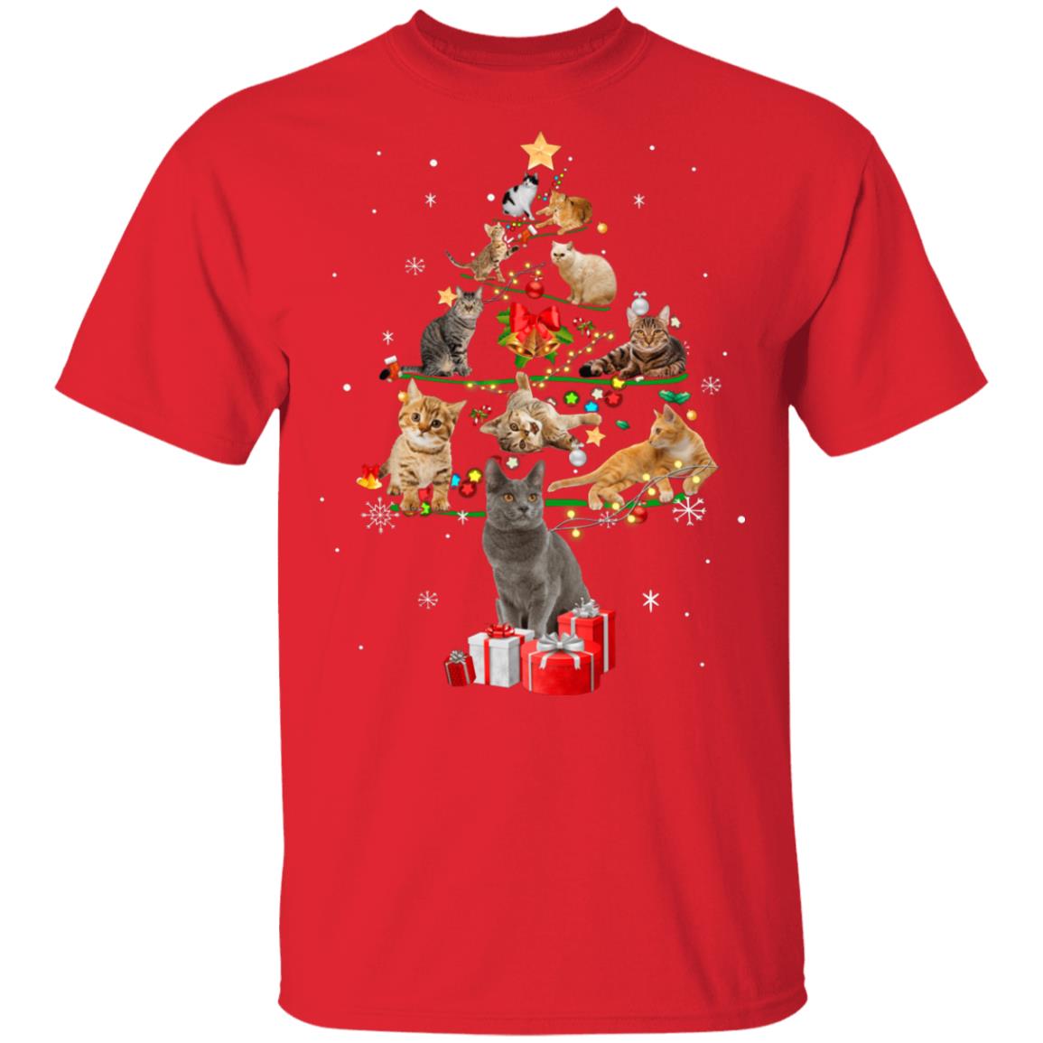 Funny Cats Christmas Tree Ornament Decor Gift T-Shirt & Sweatshirt | Teecentury.com