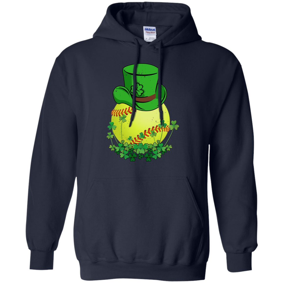 Shamrock Softball Leprechaun St Patricks Day T-Shirt & Hoodie | Teecentury.com