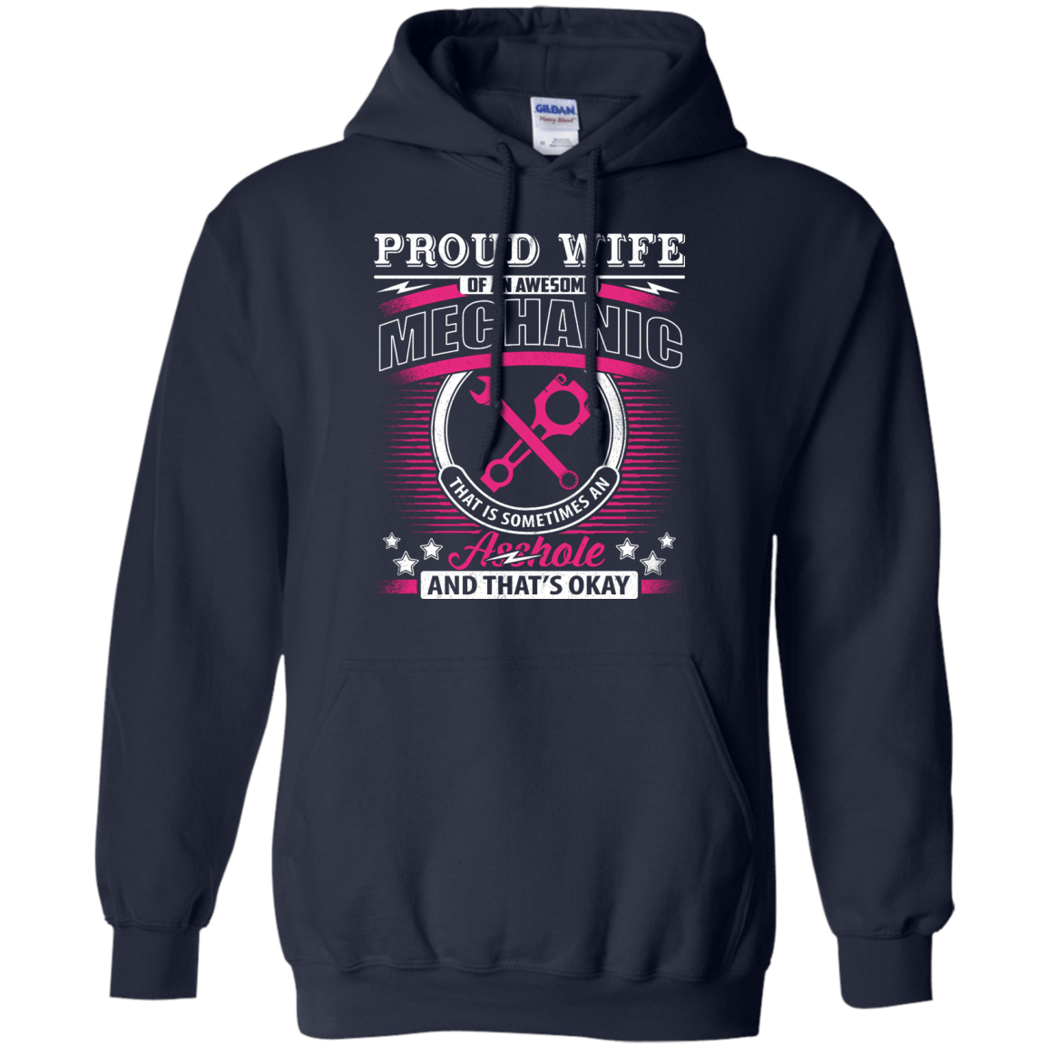 Proud Wife Of An Awesome Mechanic T-Shirt & Hoodie | Teecentury.com