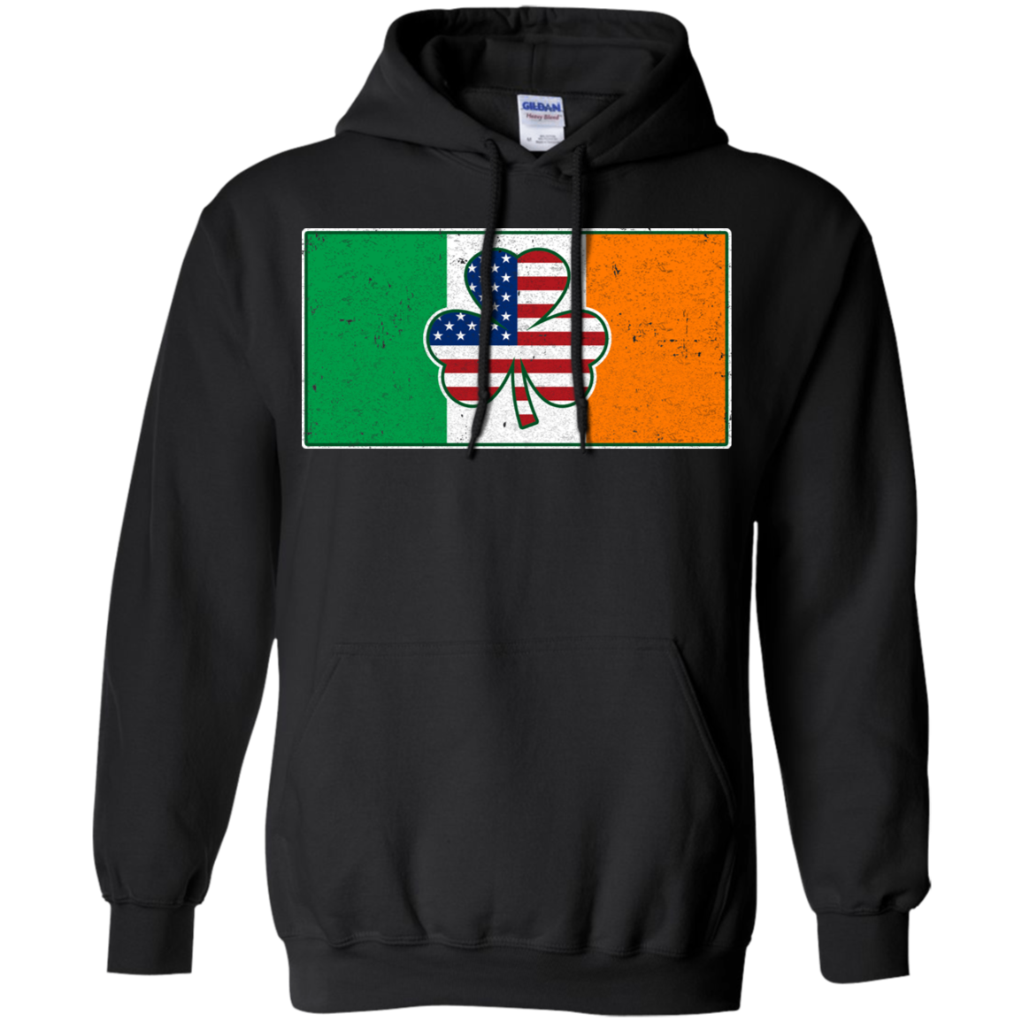 Shamrock Irish Ireland USA American Flag Gift T-Shirt & Hoodie | Teecentury.com
