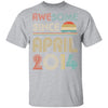 Awesome Since April 2014 Vintage 8th Birthday Gifts Youth Youth Shirt | Teecentury.com