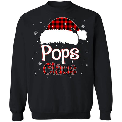 Santa Pops Claus Red Plaid Family Pajamas Christmas Gift T-Shirt & Sweatshirt | Teecentury.com