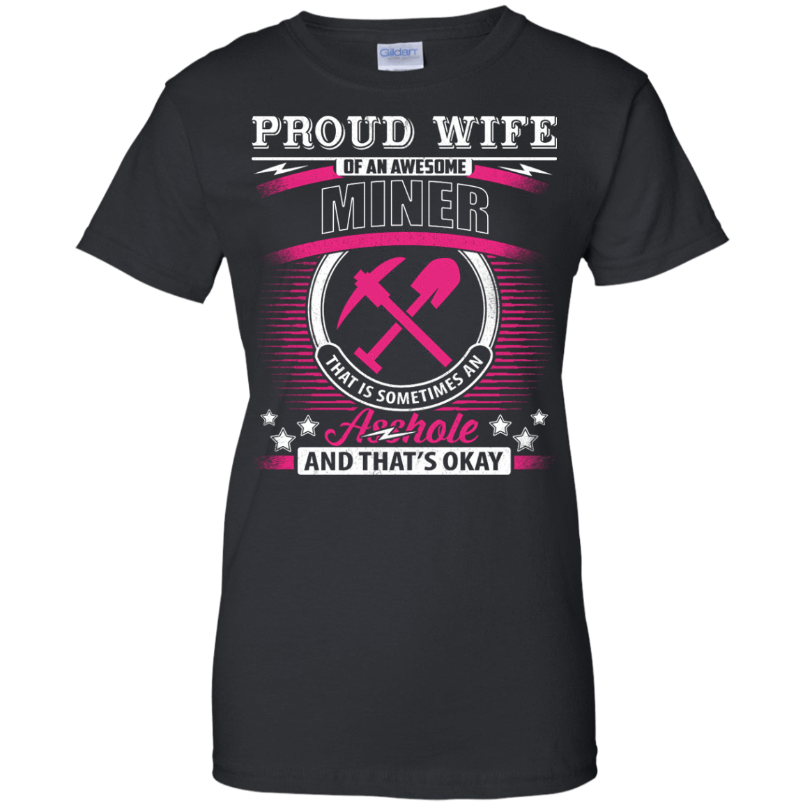 Proud Wife Of An Awesome Miner T-Shirt & Hoodie | Teecentury.com