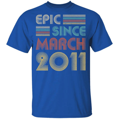 Epic Since March 2011 Vintage 11th Birthday Gifts Youth Youth Shirt | Teecentury.com