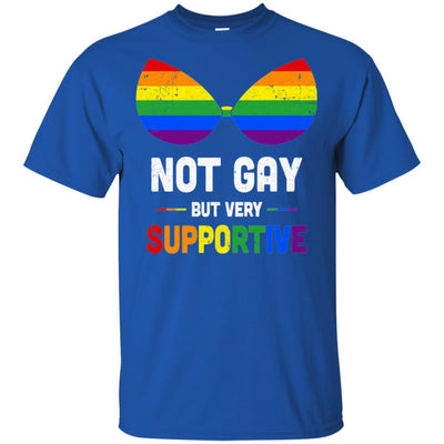 Not Gay But Very Supportive LGBT Straight Bra T-Shirt & Hoodie | Teecentury.com