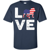 American Flag Dog Pitbull Love T-Shirt & Hoodie | Teecentury.com