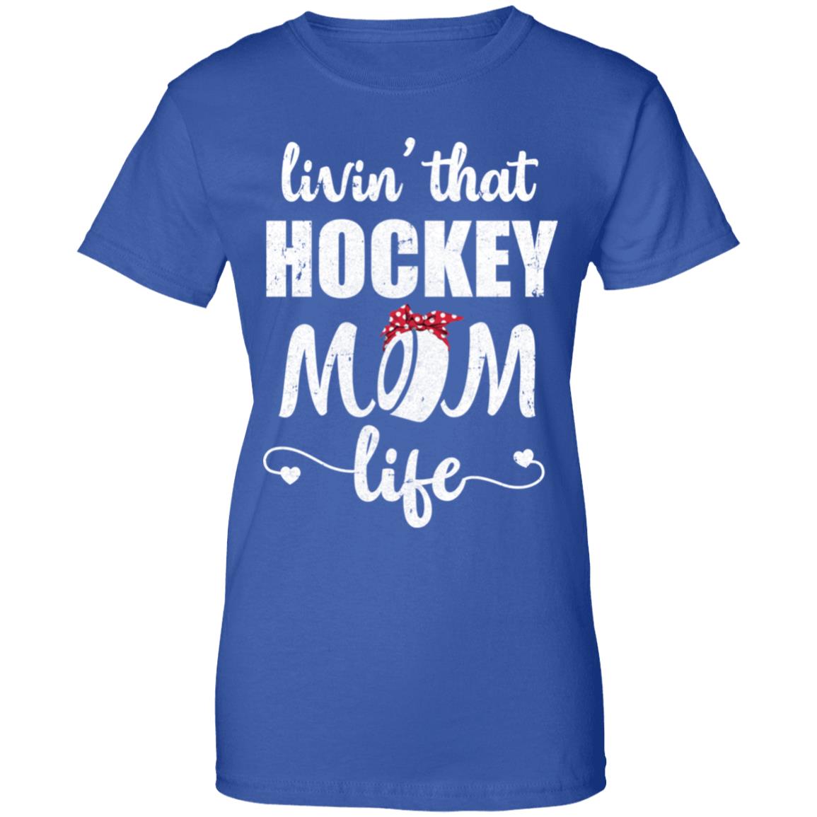 Living That Hockey Mom Life Mothers Day Gifts T-Shirt & Tank Top | Teecentury.com