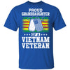 Proud Granddaughter Of A Veteran Papa Grandpa Grandma T-Shirt & Hoodie | Teecentury.com