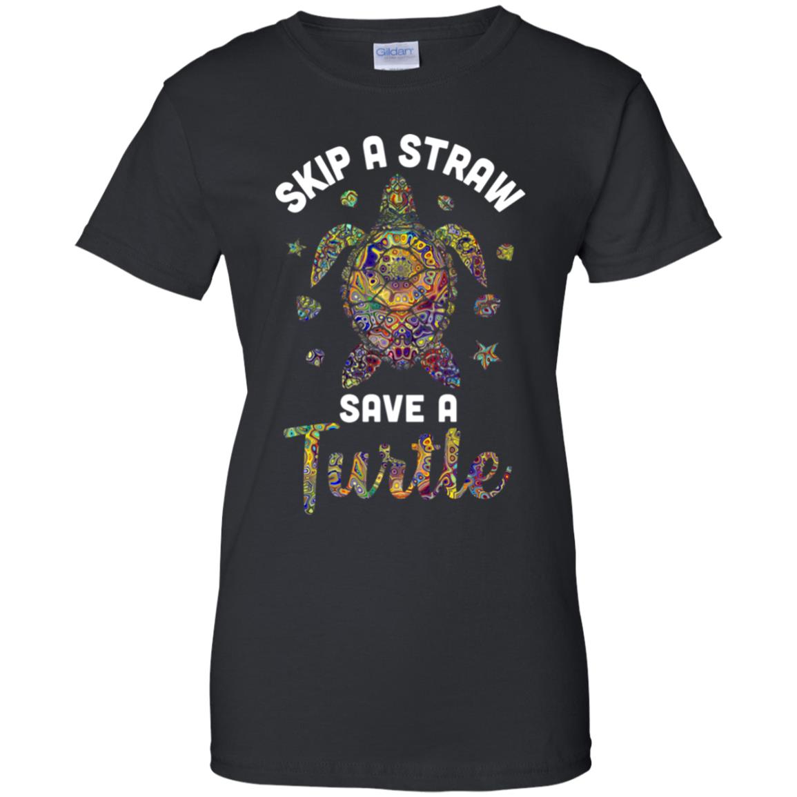 Hippie Skip A Straw Save A Turtle T-Shirt & Tank Top | Teecentury.com