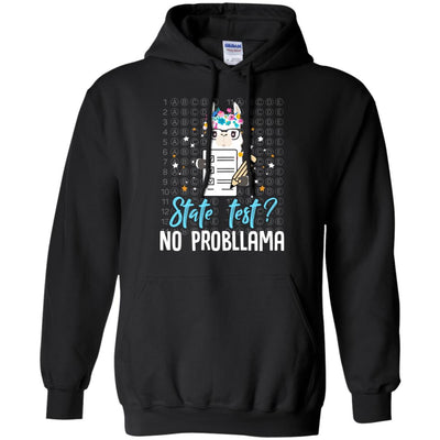 Llama Funny Motivational State Test Day For Students T-Shirt & Hoodie | Teecentury.com
