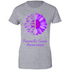 Being Strong Daisy Flower Purple Pancreatic Cancer T-Shirt & Hoodie | Teecentury.com