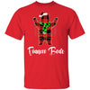 Red Plaid Fiancee Bear Couple Matching Christmas Pajama T-Shirt & Sweatshirt | Teecentury.com