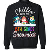 Chillin' With 8th Grade Snowmies Christmas Teacher Gifts T-Shirt & Sweatshirt | Teecentury.com