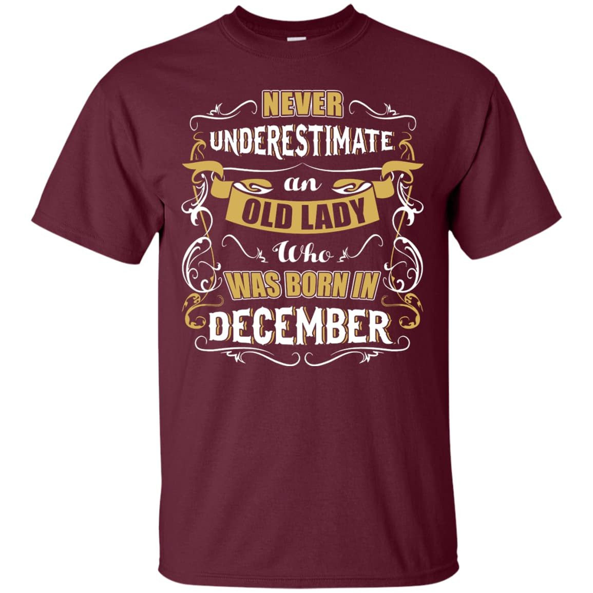 An Old Lady Who Was Born In December T-Shirt & Hoodie | Teecentury.com