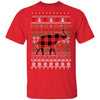 Elephant Red Plaid Ugly Christmas Sweater Funny Gifts T-Shirt & Sweatshirt | Teecentury.com