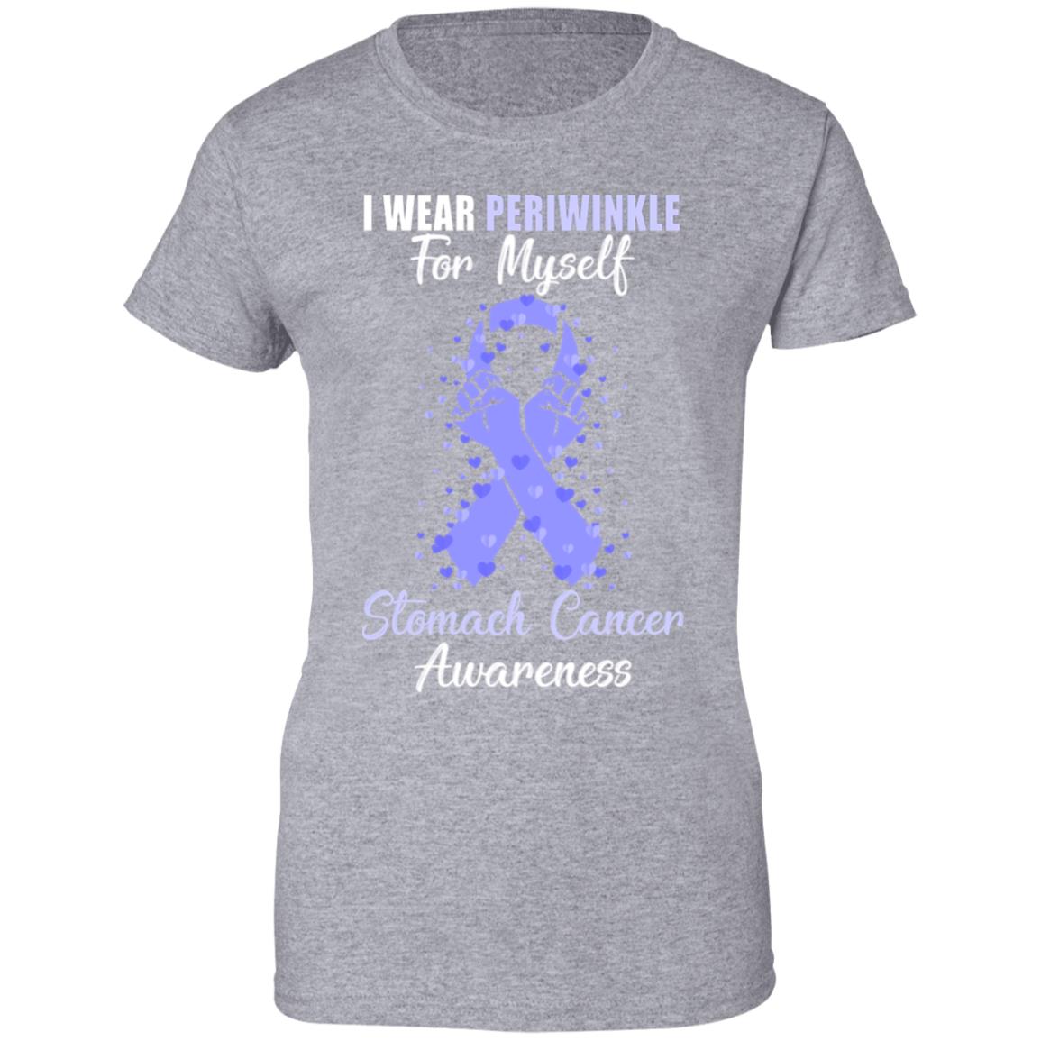I Wear Periwinkle For Myself Support Stomach Cancer Awareness T-Shirt & Hoodie | Teecentury.com