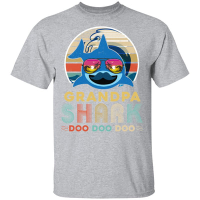 Retro Vintage Grandpa Shark Doo Doo Doo T-Shirt & Hoodie | Teecentury.com