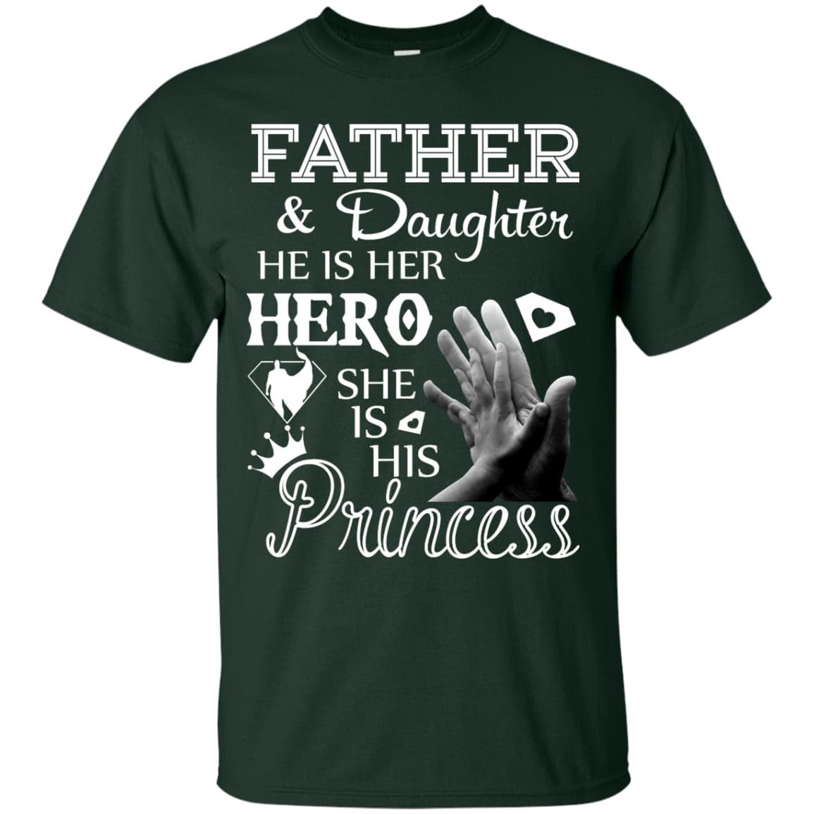 Father And Daughter He Is Her Hero T-Shirt & Hoodie | Teecentury.com