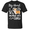 My Heart Is Held By The Paws Of A Corgi Lover T-Shirt & Hoodie | Teecentury.com