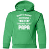 Sorry Not Listening Thinking About Papa Funny Kids Youth Youth Shirt | Teecentury.com