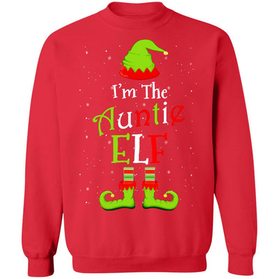 I'm The Auntie Elf Family Matching Funny Christmas Group Gift T-Shirt & Sweatshirt | Teecentury.com