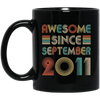Awesome Since September 2011 Vintage 11th Birthday Gifts Mug Coffee Mug | Teecentury.com