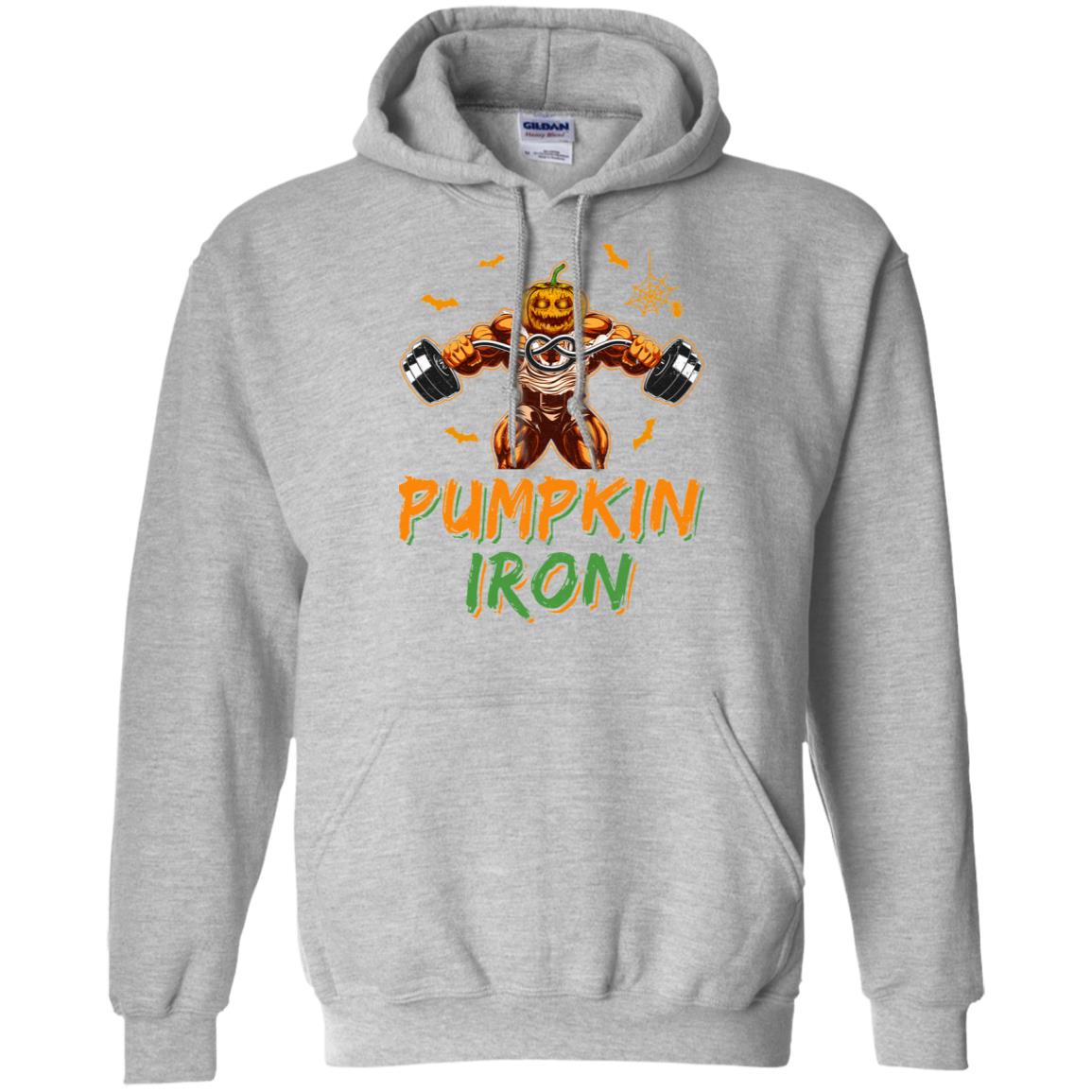 Halloween Gym Workout Pumpkin Iron Motivation For Men T-Shirt & Hoodie | Teecentury.com
