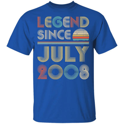 Legend Since July 2008 Vintage 14th Birthday Gifts Youth Youth Shirt | Teecentury.com