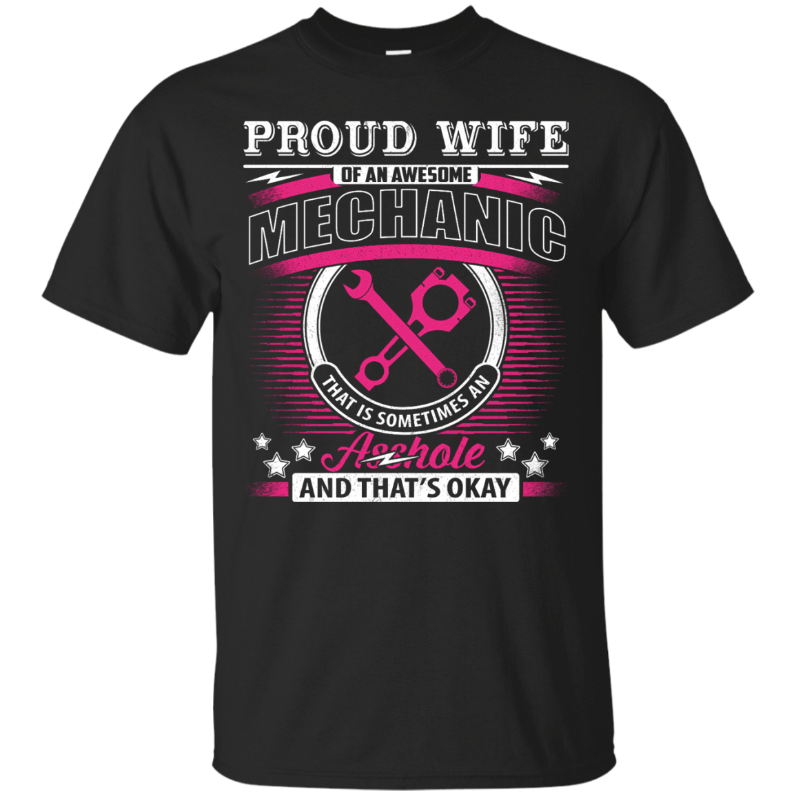Proud Wife Of An Awesome Mechanic T-Shirt & Hoodie | Teecentury.com