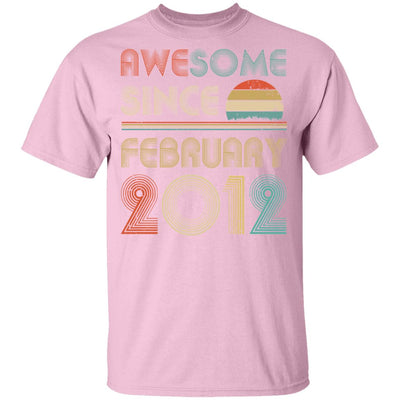 Awesome Since February 2012 Vintage 10th Birthday Gifts Youth Youth Shirt | Teecentury.com