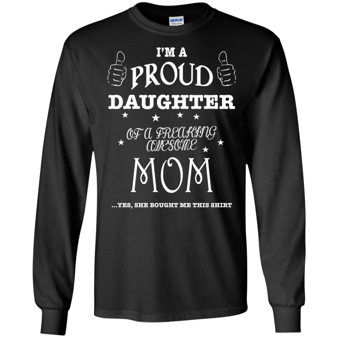 PROUD DAUGHTER OF AWESOME MOM T-Shirt & Hoodie | Teecentury.com