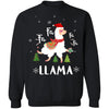 Fa La La Llama Santa Christmas Funny Gift Xmas T-Shirt & Sweatshirt | Teecentury.com