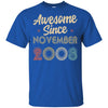 Awesome Since November 2008 Vintage 14th Birthday Gifts T-Shirt & Hoodie | Teecentury.com