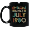 Awesome Since July 1980 Vintage 42th Birthday Gifts Mug Coffee Mug | Teecentury.com