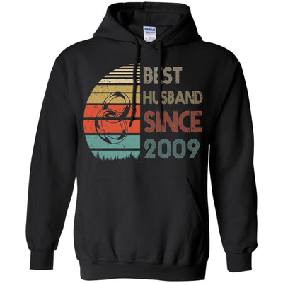 13th Wedding Anniversary Gifts Best Husband Since 2009 T-Shirt & Hoodie | Teecentury.com