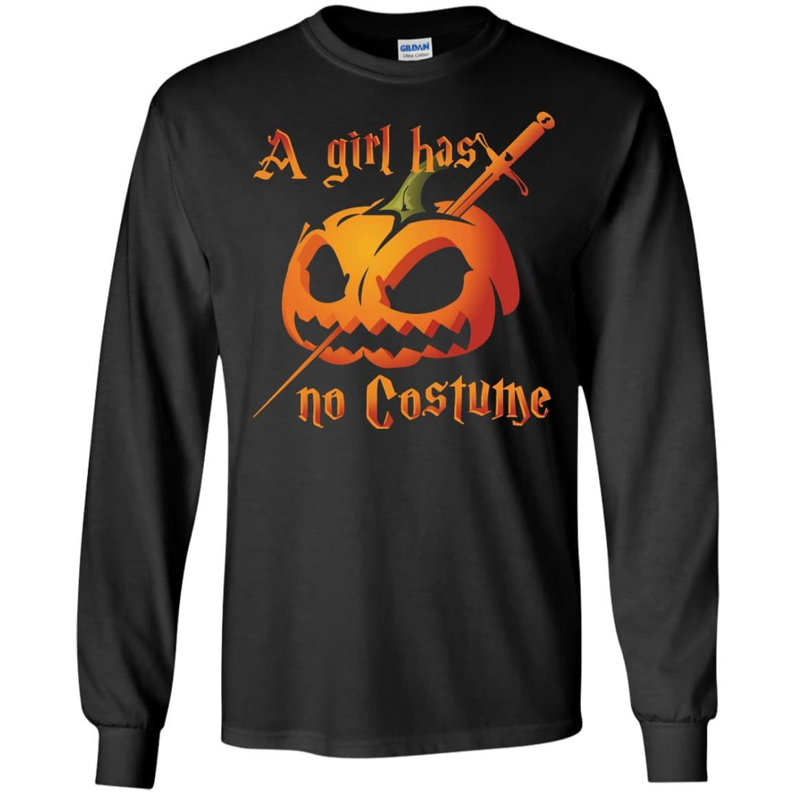 A Girl Has No Costume Halloween T-Shirt & Hoodie | Teecentury.com