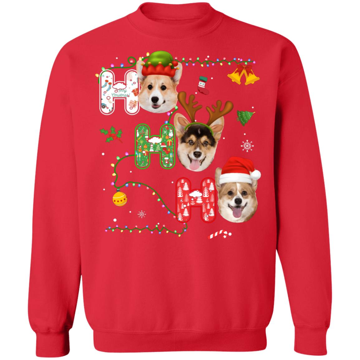 Christmas Ho Ho Ho Corgi Lover Funny Xmas Gift T-Shirt & Sweatshirt | Teecentury.com