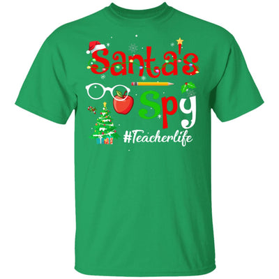 Christmas Teachers Teach Santa's Spy Teacher Life T-Shirt & Sweatshirt | Teecentury.com